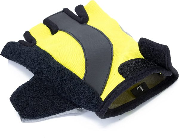 Cycling Gloves Black & Yellow